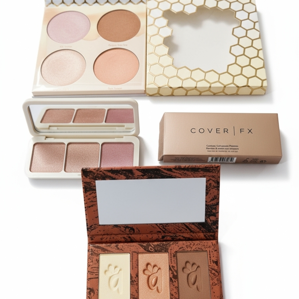 Beauty Bakerie Highlighter Palette - Cream and Brown Shades